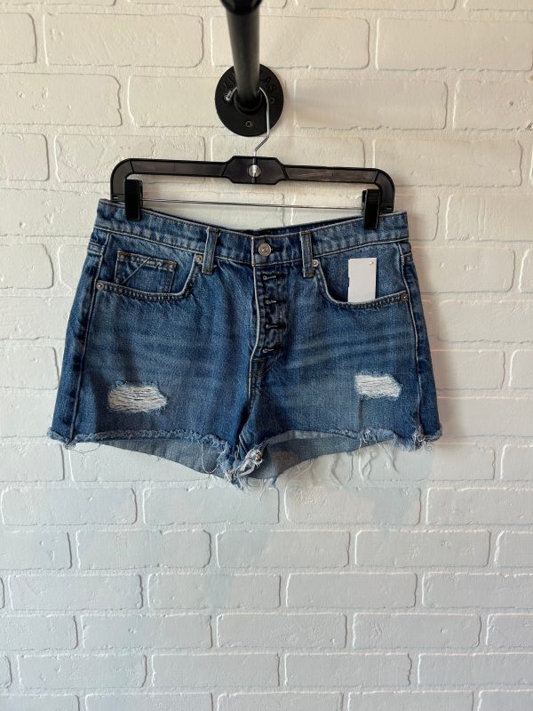 Shorts By 7 For All Mankind In Blue Denim, Size: 6 Online Sale