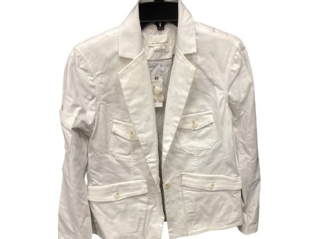 Jacket Denim By Anthropologie In White Denim, Size: 2 Supply