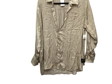 Top Long Sleeve By Old Navy In Tan, Size: L Online Sale