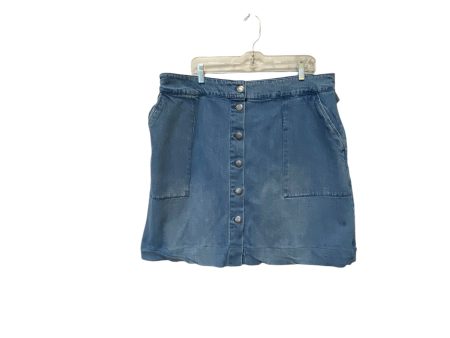 Skirt Mini & Short By Ava & Viv In Blue Denim, Size: 1x Online Hot Sale