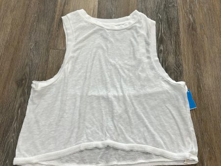 White Athletic Tank Top Free People, Size L Hot on Sale