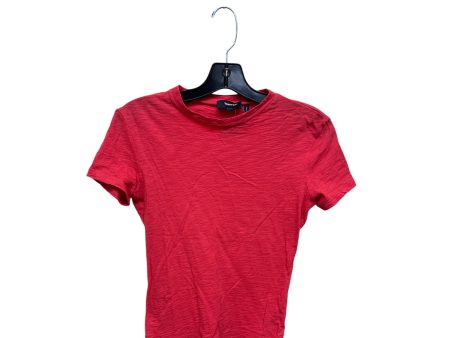 Top Short Sleeve By Theory In Red, Size: Petite Online