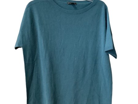 Sweater Short Sleeve By Eileen Fisher In Blue, Size: S For Discount