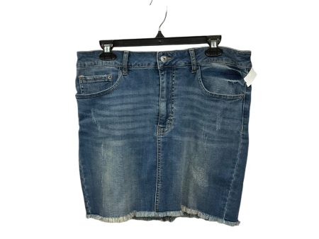 Skirt Mini & Short By Clothes Mentor In Blue Denim, Size: 12 Fashion