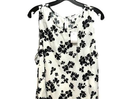 Top Sleeveless By J Crew In Black & White, Size: L For Sale