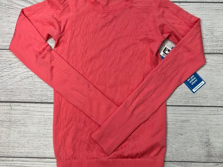 Athletic Top Long Sleeve Collar By Lululemon In Pink, Size: Xs Fashion