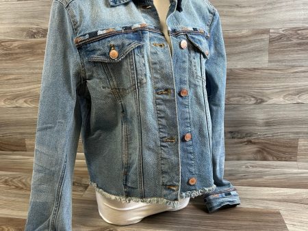 Jacket Denim By Clothes Mentor In Blue Denim, Size: M For Cheap