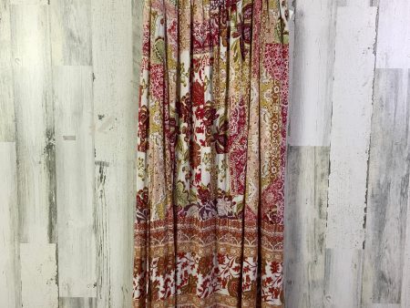 Skirt Maxi By Anthropologie In Cream & Red, Size: 18 on Sale