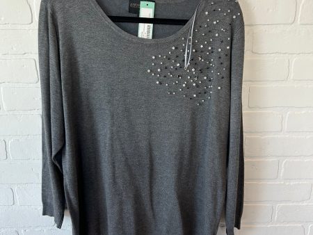 Sweater By Absolutely In Grey, Size: 2x Sale