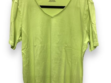 Top Short Sleeve Basic By Chicos In Green, Size: 2 Sale