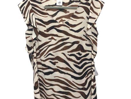 Top Short Sleeve By Cabi In Animal Print, Size: Xs Online