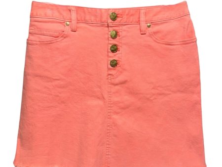 Kooper Skirt Papaya Punch Designer By Lilly Pulitzer In Orange, Size: 6 For Sale