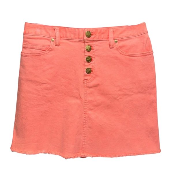 Kooper Skirt Papaya Punch Designer By Lilly Pulitzer In Orange, Size: 6 For Sale