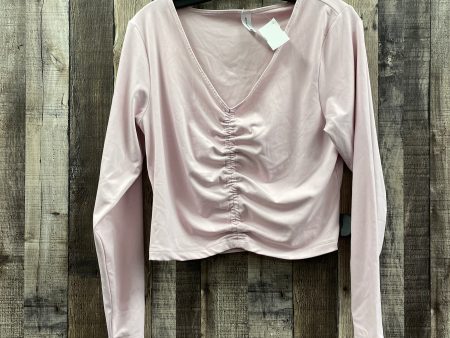 Athletic Top Long Sleeve Crewneck By All In Motion In Pink, Size: Xl Fashion