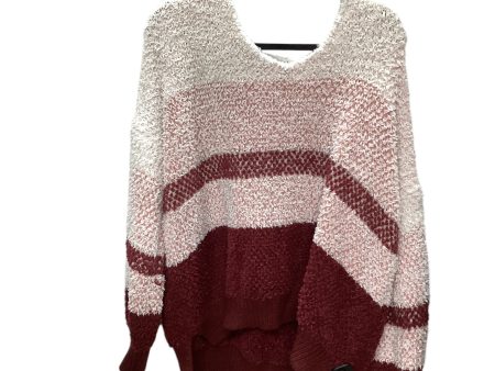 Sweater By White Birch In Red & White, Size: L Supply