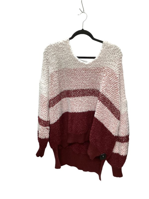 Sweater By White Birch In Red & White, Size: L Supply