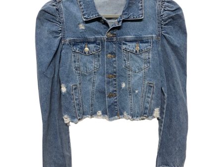 Jacket Denim By Forever 21 In Blue Denim, Size: S Cheap