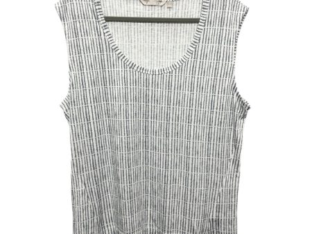 Athletic Tank Top By Athleta In Grey & White, Size: L Online now