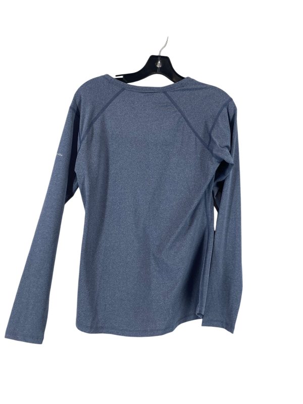 Athletic Top Long Sleeve Collar By Columbia In Grey, Size: S Sale