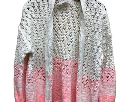 Sweater By Anthropologie In Pink & White, Size: M For Sale