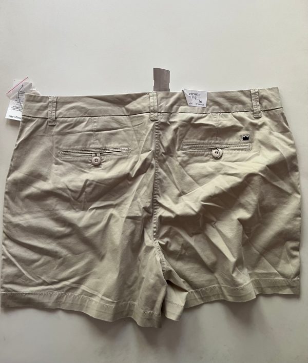 Shorts By Crown And Ivy In Khaki, Size: 16 Online now