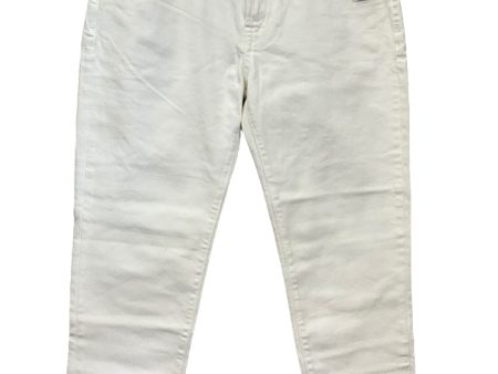 White Denim Jeans Cropped Gap, Size 0 Online Hot Sale