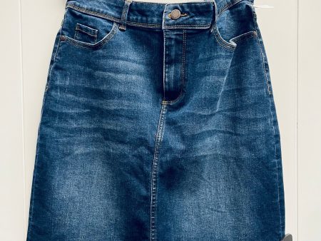 Skirt Mini & Short By Dip In Blue Denim, Size: 16 For Cheap