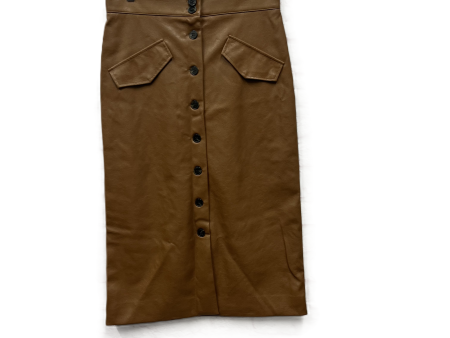 Skirt Maxi By H&m In Tan, Size: 8 Cheap