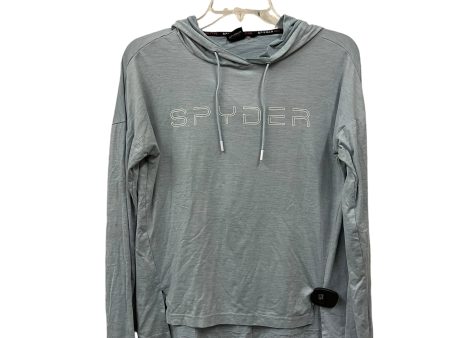 Athletic Top Long Sleeve Collar By Spyder In Blue, Size: S on Sale