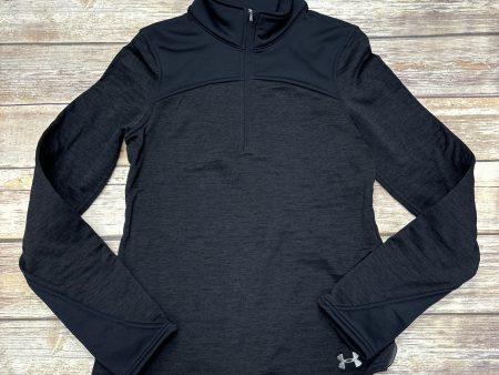 Athletic Top Long Sleeve Collar By Under Armour In Black, Size: Xs Online