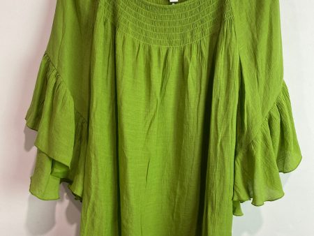 Top 3 4 Sleeve By Cato In Green, Size: Xl Fashion