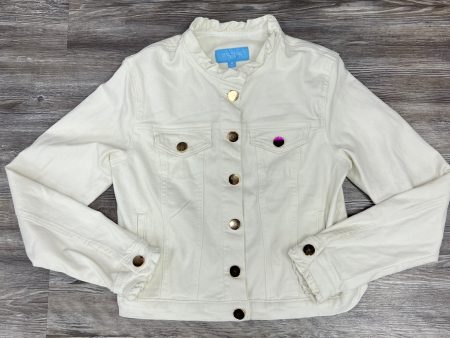 Jacket Denim By Draper James In White, Size: M For Sale